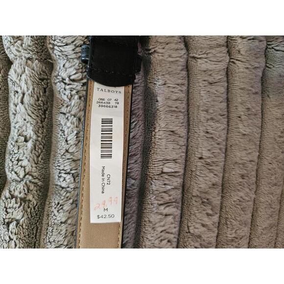 NWT Tabots Medium black leather belt - Picture 4 of 4